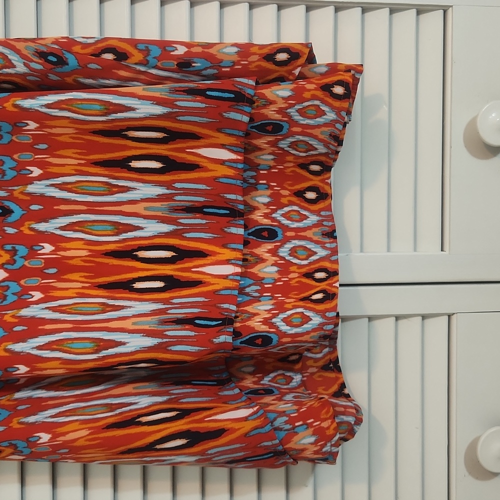 New Directions Red Summer Dress Top - Picture 4 of 8